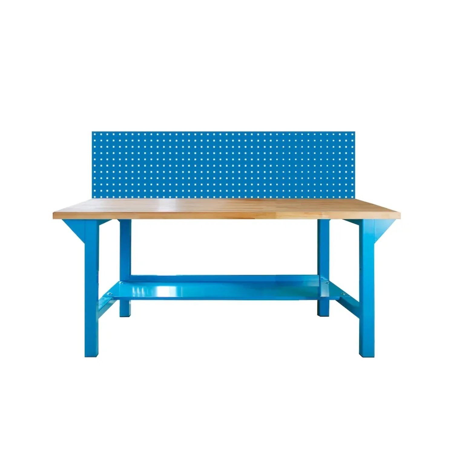 PROREGAL Werkbank Giant Rhino Plus mit Lochplatte HxBxT 131 x 200 x 70 cm Traglast 500 kg Lichtblau