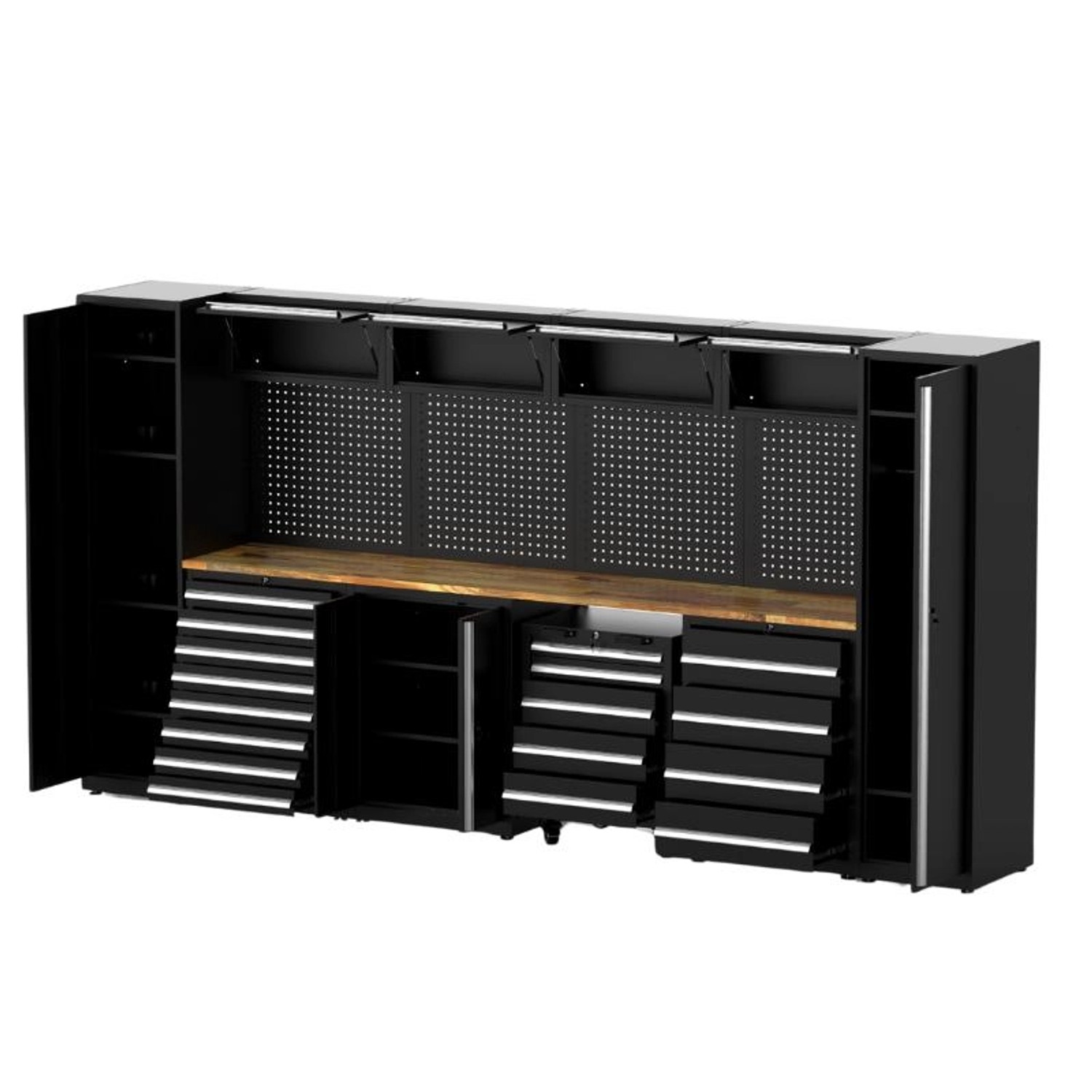 Galaflor Kombinierter Werkzeugschrank Werkzeugwand 2025×4000×550 mm