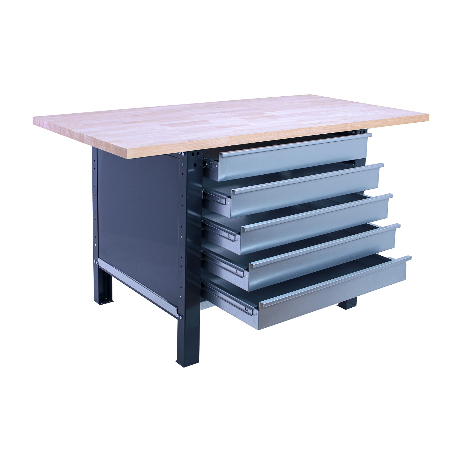 PROREGAL Werkbank BUFFALO WOOD Mit 5x Schublade HxBxT 86