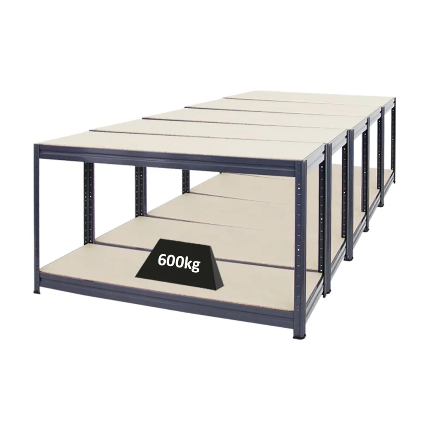 PROREGAL Mega Deal 5x Höhenverstellbare Werkbank DINO 90x160x60cm Traglast 600kg Grau