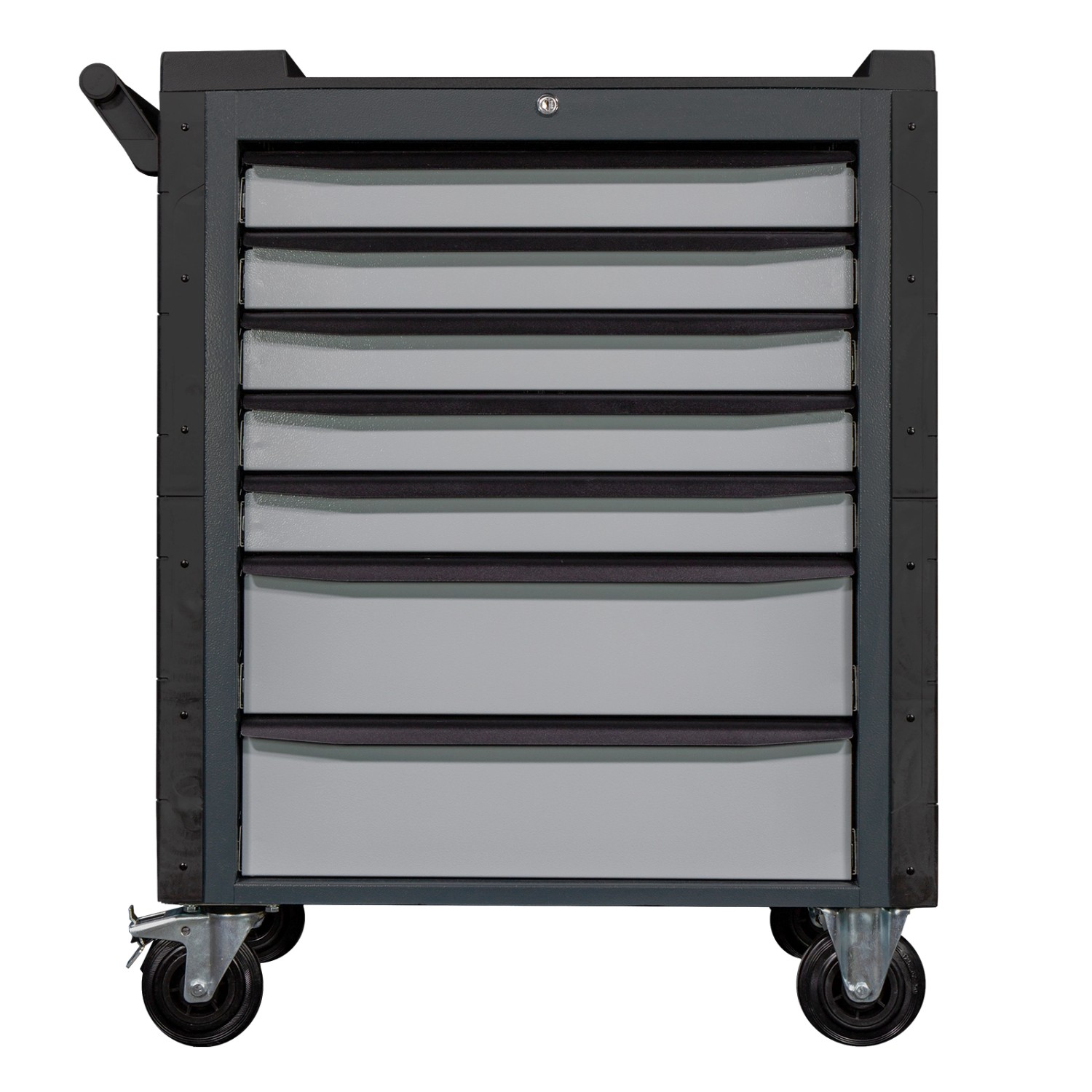 PROREGAL Werkstattwagen Cheetah Plus & 190-Teilig Werkzeugset 7 Schubladen HxBxT 98