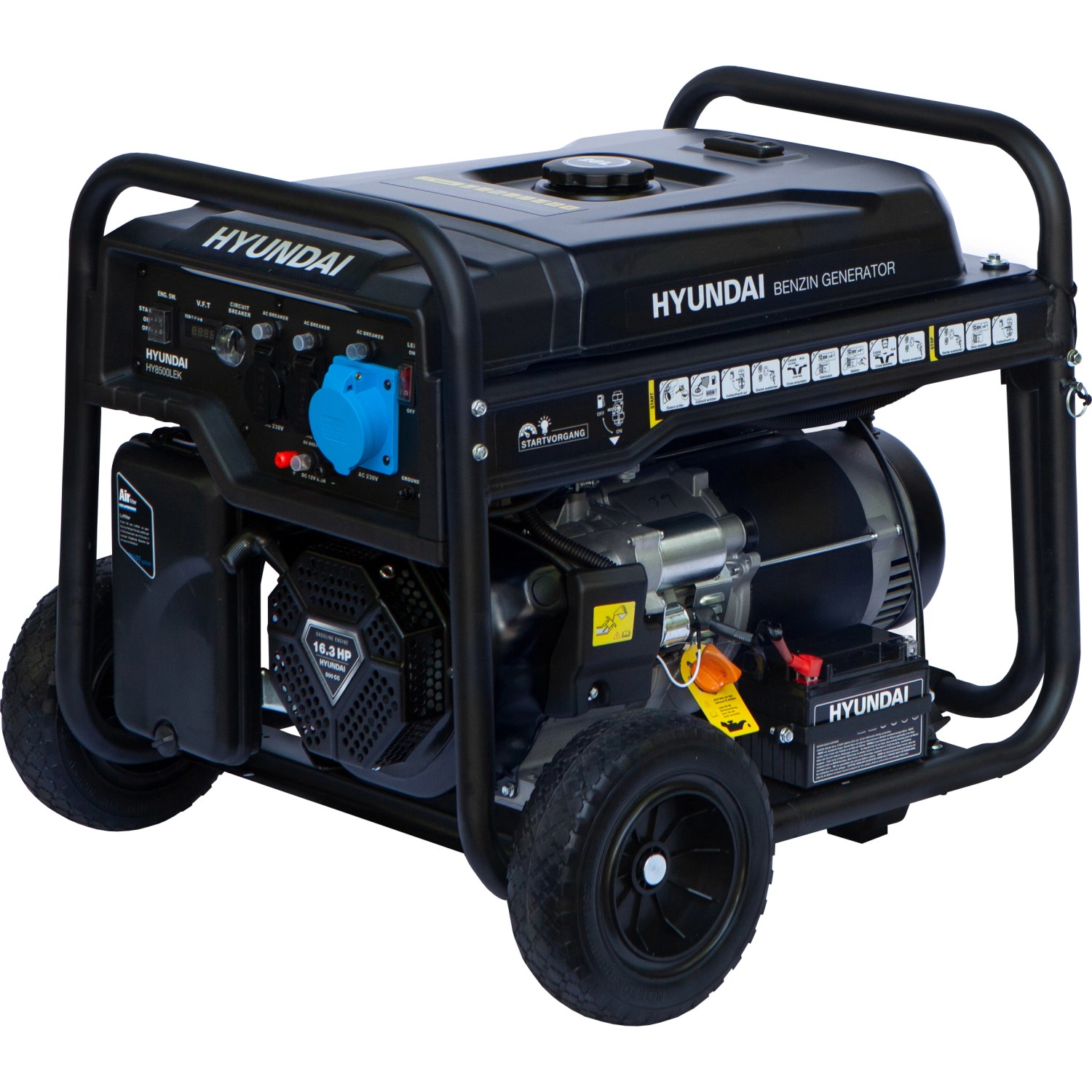 Hyundai Stromerzeuger/Benzin-Generator HY8500LEK 8