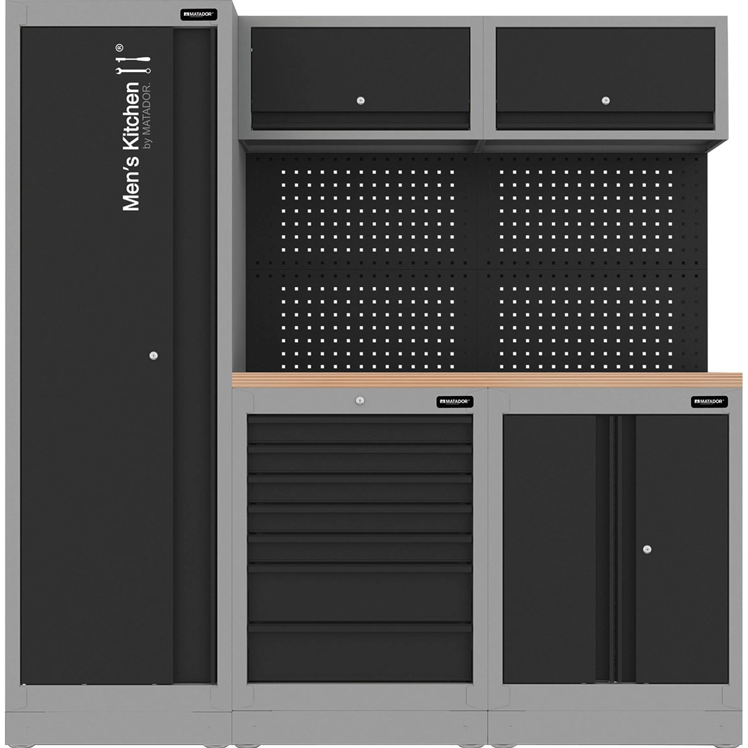 Matador Men's Kitchen Werkzeugwand Compact Buche
