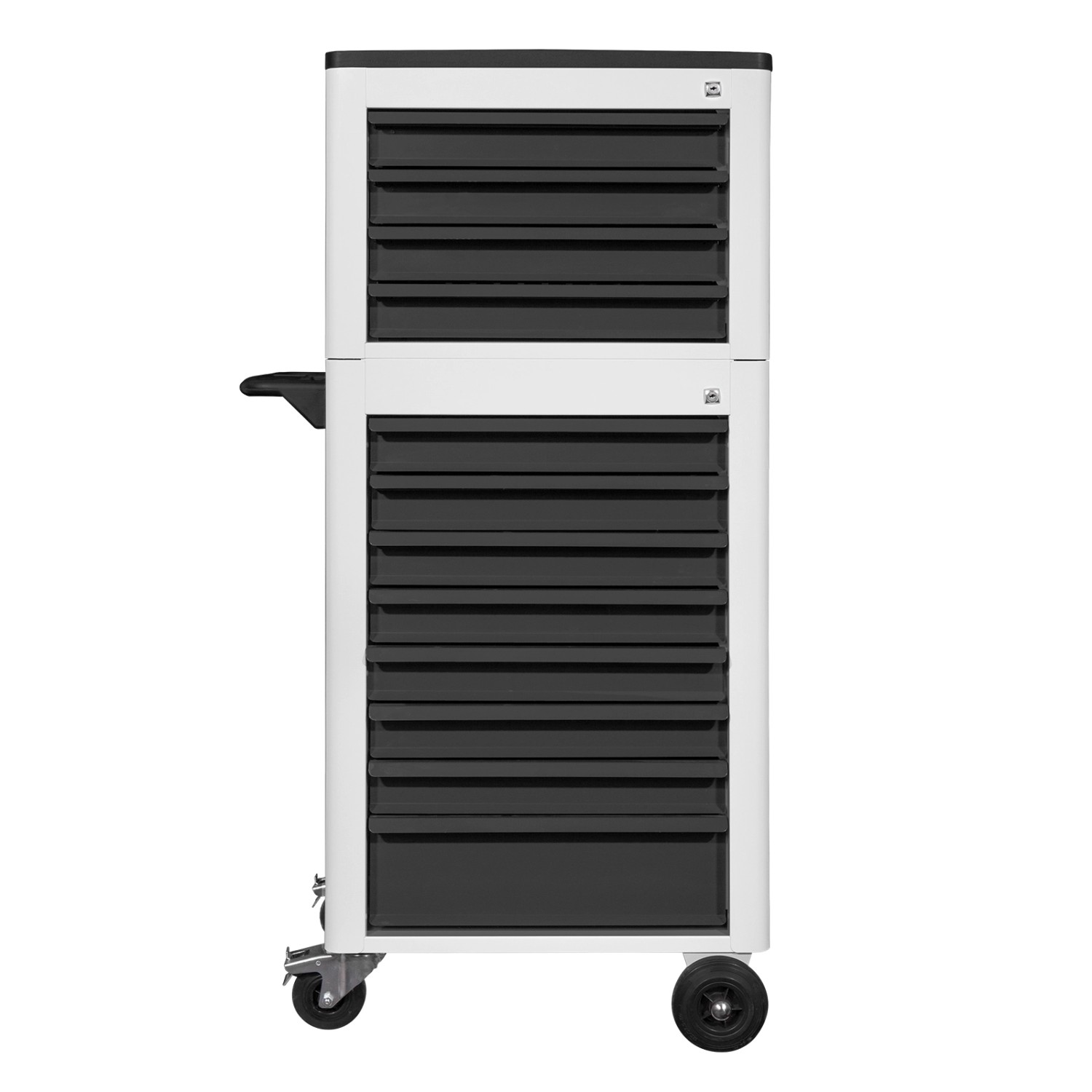 PROREGAL Werkstattwagen Mit Werkstatttruhe Cheetah 12 Schubladen HxBxT 140x61x45cm Lichtgrau/Anthrazitgrau