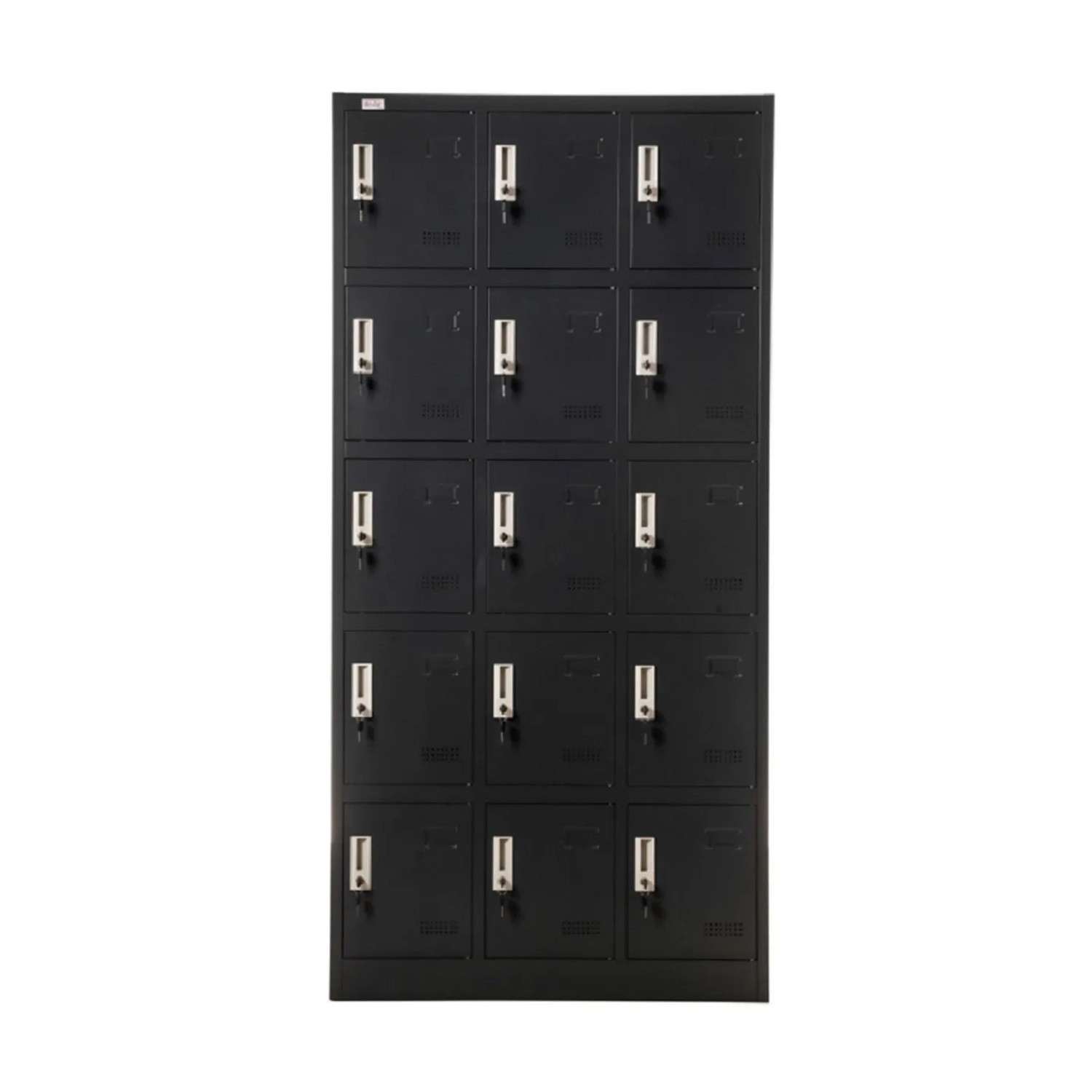 Jet-Line Spind-Stahlschrank Budapest in Anthrazit mit 90 cm Breite 15 Abschließbaren Einheiten